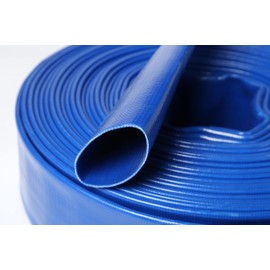 1.5" 1-1/2" In Dia x 100 ft Heavy Duty Flat Lay Sump Pump Discharge and Backwash PVC Hose 4 Bar (100)