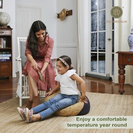 Heavy Duty Draft Stoppers and Blocker, Sound Proof Draft Guard for Doors and Windows, Decorative Cylinder Provides Insulation and Weather Stripping for Doors (Grey, 32 Inches)