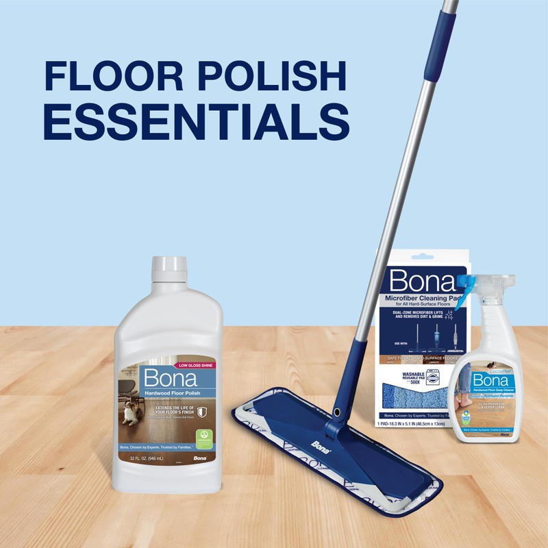 Bona Hardwood Floor Polish - 32 fl oz - Low