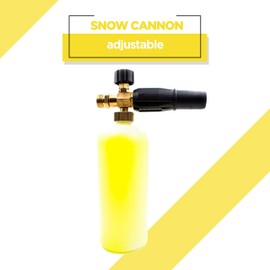 ✦ Adjustable Snow Cannon 3200 PSI ✦ 220 bar 1L Bottle Capacity Foam Lance for Petrol Pressure Washer Gun, by WASPPER