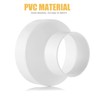 Reducer Reducer Connector for Ventilation Round Pipe Ventilation Systems ABS