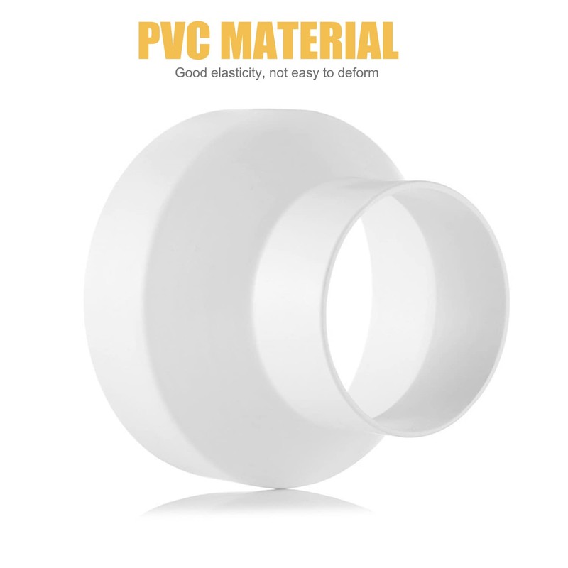 Reducer Reducer Connector for Ventilation Round Pipe Ventilation Systems ABS