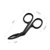 FOMIYES 3pcs Stainless Steel Eyebrow Tweezers Flat Tip for Easy