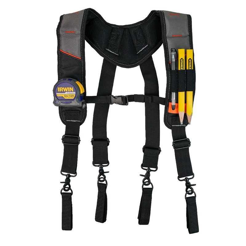 KUNN Tool Belt Suspenders Padded Carpenter Construction Electrician Work Suspender