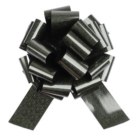 12 inches Pull Bow, 2 Pieces Extra-Large Gift Bow for Decorating Present, Big Bows for Gift Wrapping,Bikes, Appliances, Showers,Christmas, Wedding, Birthday (Black)