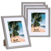 LYYYXGYP 8x10 Picture Frame with Mat Wood Grain Gray Photo