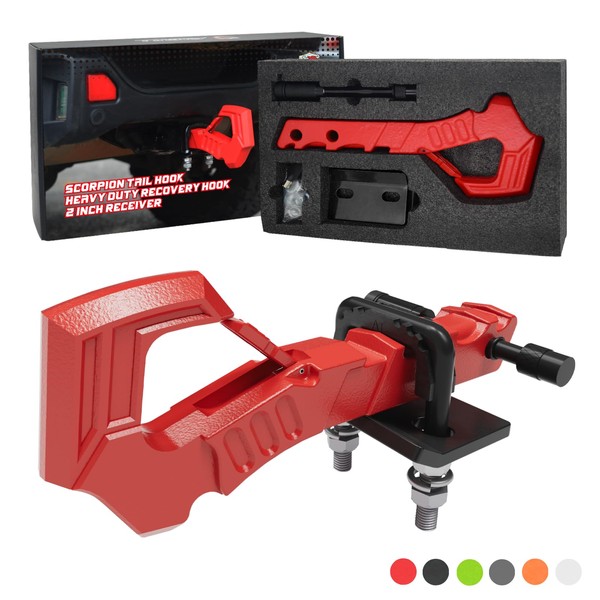 AMBULL Tow Hitch Receiver Hook with Hitch Tightener, Truck Hitch