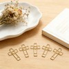 50 Pack Love Cross Paper Clip, Journaling Bookmarks Paperclips, High