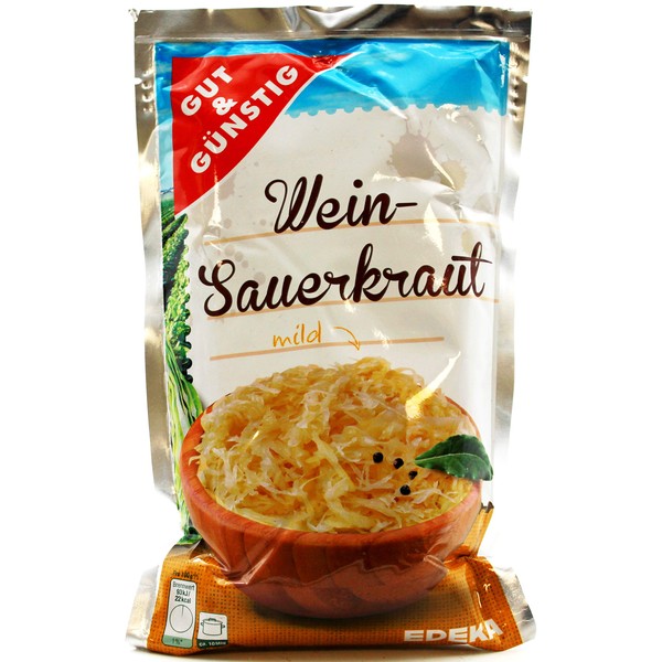 Gut & Günstig Wine Sauerkraut Mild Pack of 10 (10