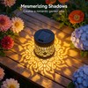 UGQQ Solar Post Cap Lights Outdoor, Waterproof Solar Powered Mandala