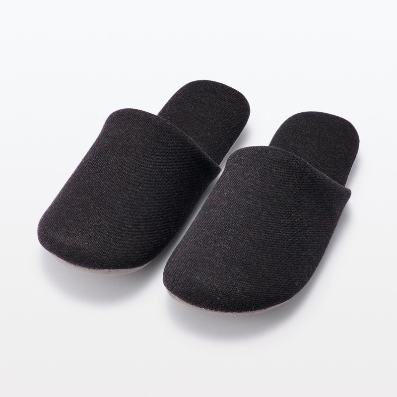 [MUJI 84774287] Slippers Washable Foot Slippers Dark Gray 23.5 cm