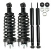 PHILTOP Front and Rear Struts Shock Absorbers 171346*2/5993*2,Automotive Replacement Shocks