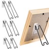 FCKLVMC 6 Pcs 3 Size Adjustable Picture Frame Stand, Stainless