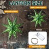 Cinnvoice 12 Pcs Christmas Paper Star Lantern 8 Points Sage