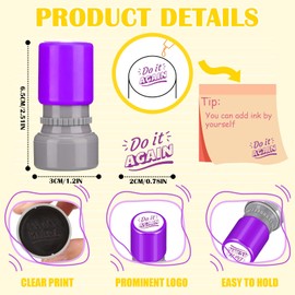 Yinder 24 Pcs Teacher Stamps for Classroom Self Inking Classroom Stamps for Teachers Elementary Colorful Motivational Encouraging Stamp Gifts Christmas(Modern)