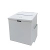 FixtureDisplays White Metal Donation Box 9X9X8 Suggestion Tithing Wedding Charity
