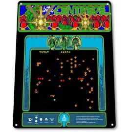 Centipede Classic Atari Arcade Marquee Game Room Wall Art Decor Metal Tin Sign