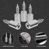 Pack of 50 Self-Tapping Screw Shelf Support Nickel Shelf Support