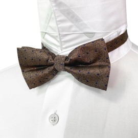 HISUNBEN Men's Bow Tie, Classic Plain Bow Ties for Men, Narrow Tuxedo Bow Tie with Hooks, Adjustable Bow Tie for Wedding Party (Golden)