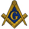 Masonic Logo Large Patch Embroidered Iron-On Freemason Emblem Square Compass