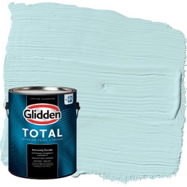 Glidden Total Interior Wall Paint & Primer All-in-One, Aqua Whisper/Aqua, Eggshell, 1 Gallon