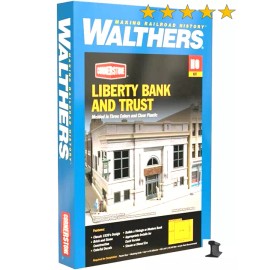Walthers HO Scale ~ New 2024 ~ Liberty Bank & Trust ~ Kit ~ 933-3772
