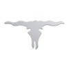 GG Grand General 90221 Chrome Small 'Long Horn Skull' Mud