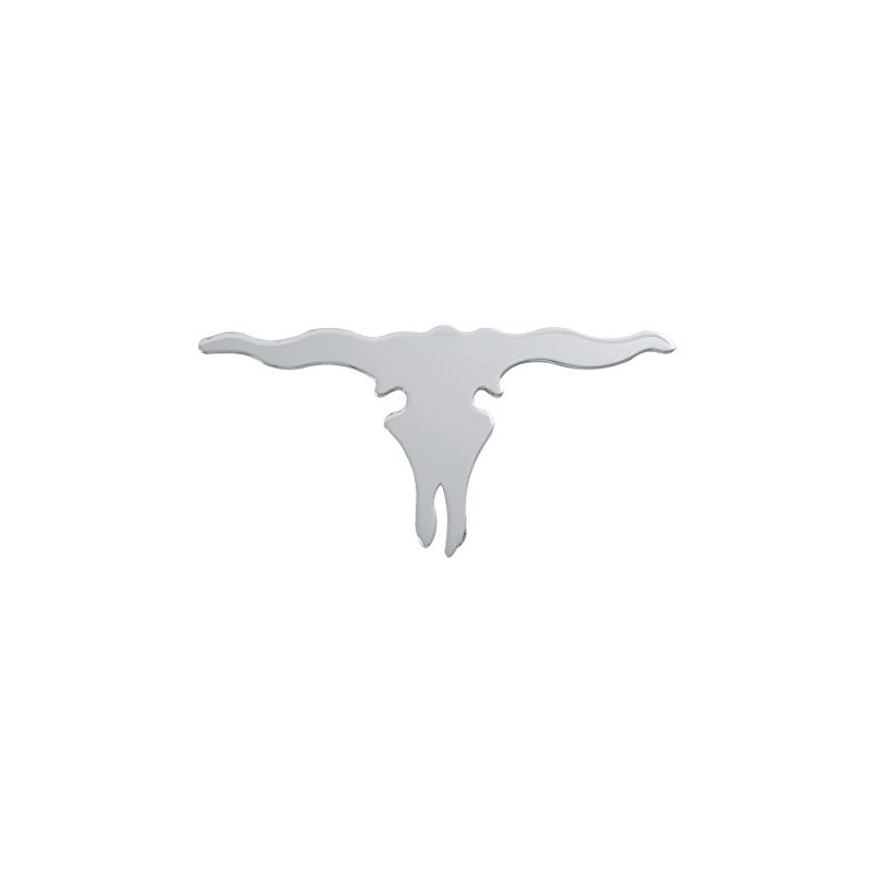 GG Grand General 90221 Chrome Small 'Long Horn Skull' Mud