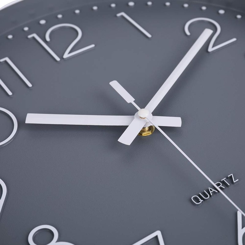 jomparis 20 cm Modern Quartz Silent Wall Clock Sweeping Seconds
