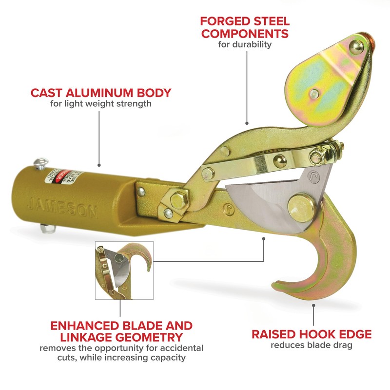 JA-14 Heavy Duty Side-Cut Pruner, Fixed Pulley, 1.25” Cut Capacity,