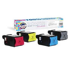 MADE IN USA TONER Compatible Replacement for Sharp MX-C30NT, MX-C250F, C300P, C300W, C301W, C303W, C304W, C305W, C306W (Black, Cyan, Yellow, Magenta, 4 Pack)