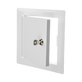 Vent Systems 6'' x 6'' Inch Lockable Metal Access Panel - Easy Access Doors with Locking Mechanism - Access Panel for Drywall, Wall and Ceiling Electrical and Plumbing Service Door Cover