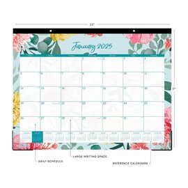 2025 Blue Sky Monthly Desk Pad Planning Calendar, 22" x 17", Reflections, January 2025 To December 2025