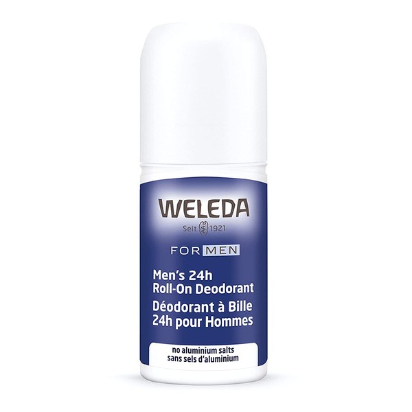 Weleda Men's 24 Hour Roll-On Deodorant, Herbal, 1.7 Fluid Ounce