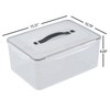 Eagrye 15 L Rectangular Plastic Clear Airtight Food Storage Containers