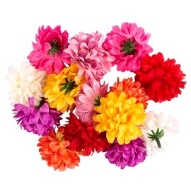 Ideen mit Herz Decorative Flowers, Artificial Flowers, Flower Heads, Various Types, Approx. diameter 4-5 cm