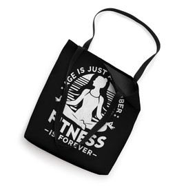 Ageless Fitness Yoga Meditation Forever Active Lifestyle Tote Bag