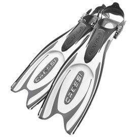 Cressi Frog Plus Fins, Black/White, Medium/Large
