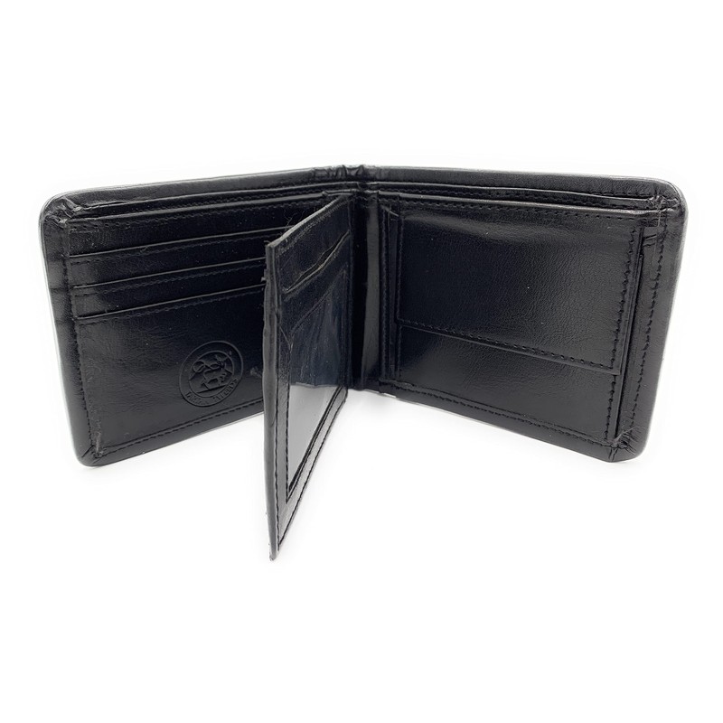 Mens Harris Tweed Trifold Wallet (Slate Grey Check)