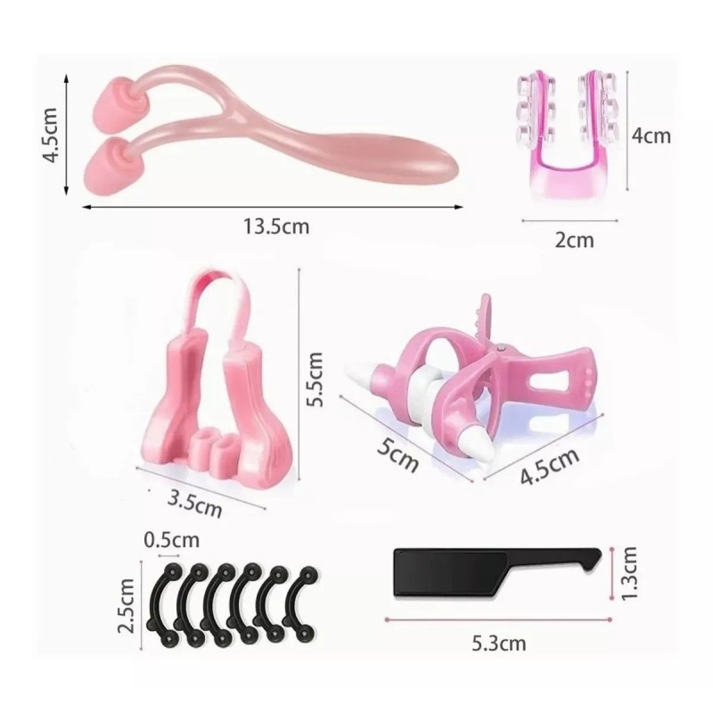 BOGENIANTE 6pzs Respingador Nasal Corrector De Nariz / Corrector Nasal