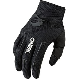 O'NEAL | Bicycle & Motocross Gloves | MX MTB DH FR Downhill Freeride | Durable, Flexible Materials, Ventilated Palm | Women's Element Glove | Women | Black White | Size S