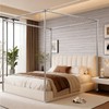 Canopy Bed Frame Queen Size, Thicken Stainless Steel Canopy Bed