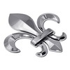 Elektroplate Fleur-de-Lis 3D Chrome OEM Emblem for Cars, Trucks, and