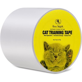 One Sight Anti Cat Scratch Tape, 4 inches x 30 Yards Transparent Clear Double Sided Cat Training Tape, Scratch Deterrent for Furniture, Couch Protector