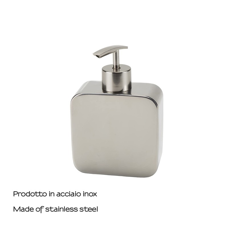 Gedy Soap Dispenser, Chrome, 4.5 x 10.2 x 14.9 cm,