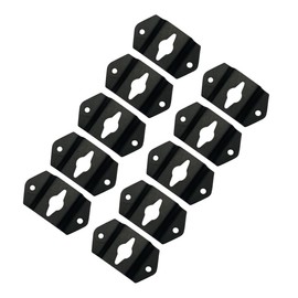 DOITOOL 10pcs Iron Speaker Hanging Bracket Surround Speaker Mount Audio Hanger Plate Sound Accessories