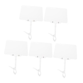 Operitacx 5 Stück Mehrzweck-tag-display-tags Für Den Supermarkt Mit Clip Löschbare Pvc-etiketten Für Den Laden Obstladen