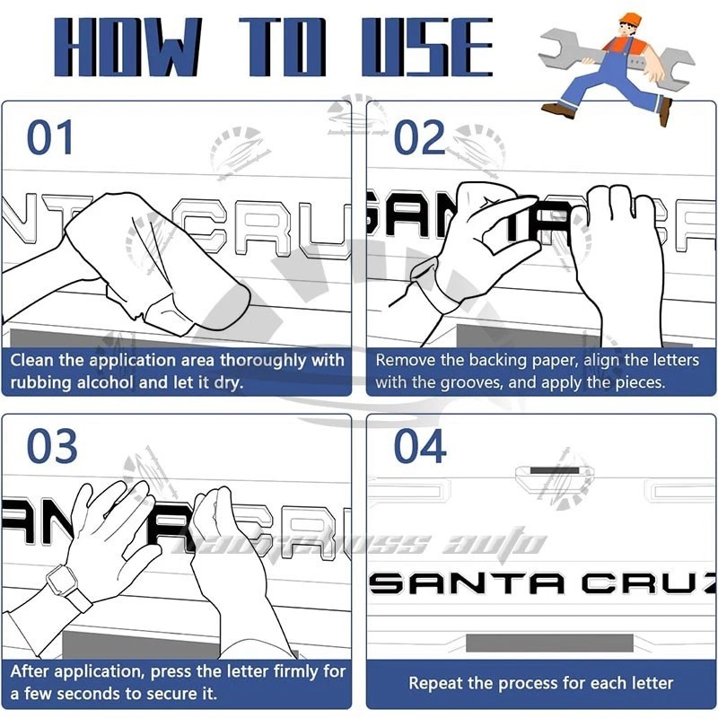 Unbranded 3D BLACK RED RAISED DOMED TAILGATE LETTERS REAR EMBLEM