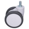 Caster 4in TPR M12 Universal Swivel Silent Rolling Wheel Accessory