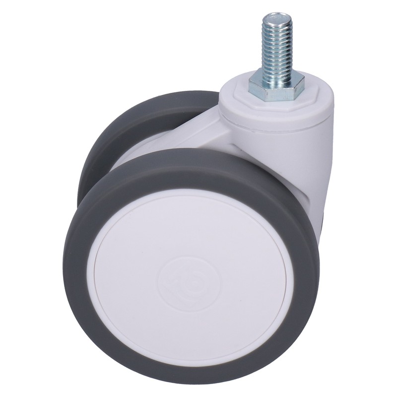 Caster 4in TPR M12 Universal Swivel Silent Rolling Wheel Accessory